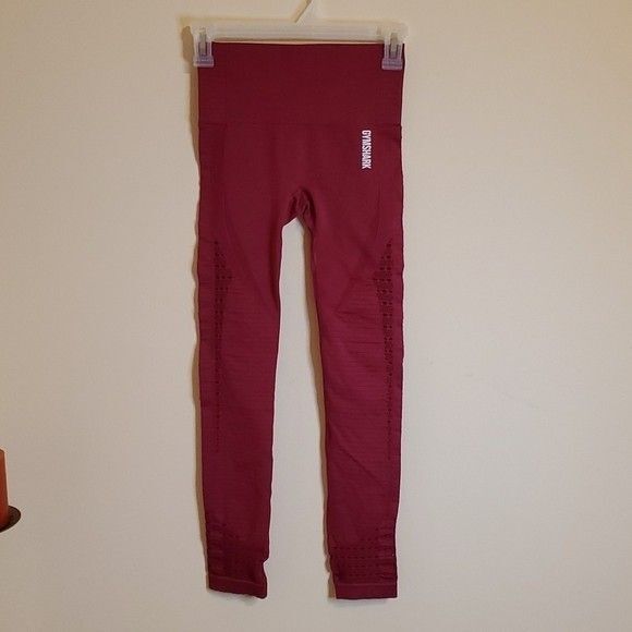 Gymshark Energy Magenta High waisted cropped athletic leggings size XS - Picture 4 of 12